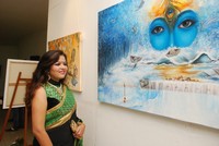 Krishnansh Painting Exhibition launch at Stater Art Gallery